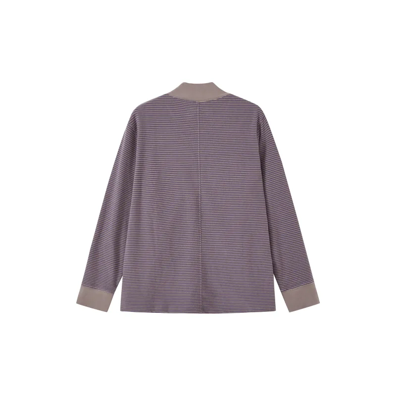 WULISHAONIAN T Shirt Unisex Gray Purple-1