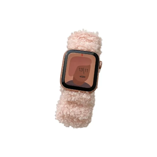 MSSM Watch Band Apple Compatibility 38 49mm Plush Material-8