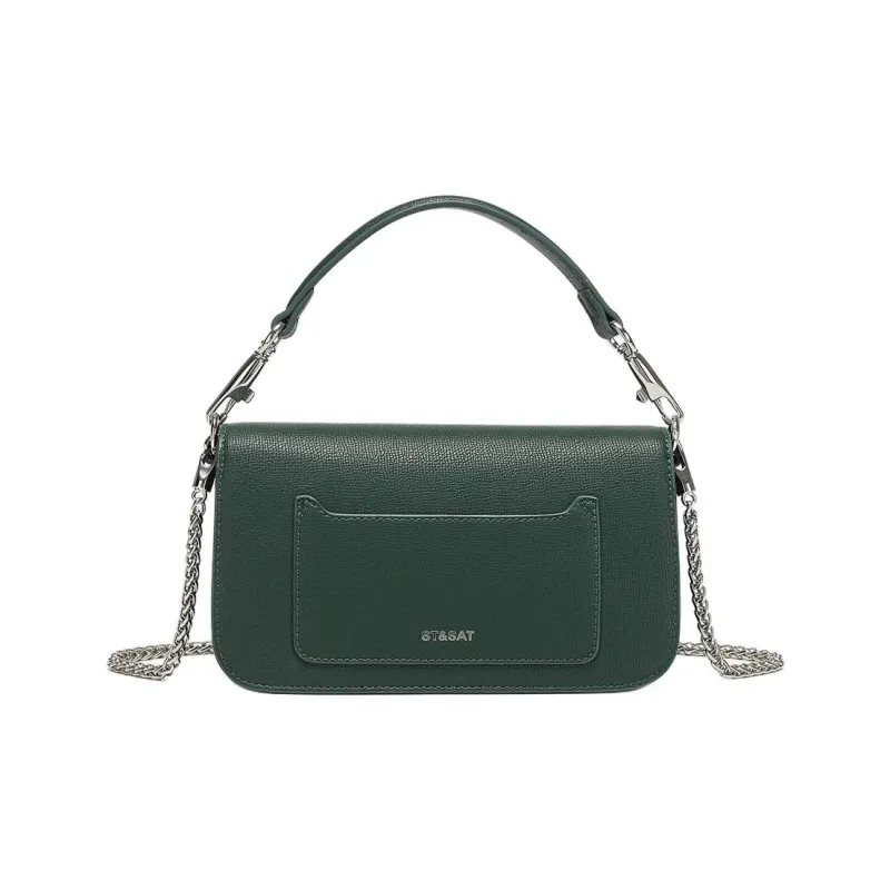 ST&SAT PU Shoulder Bag Regular Women's Forest Green-3