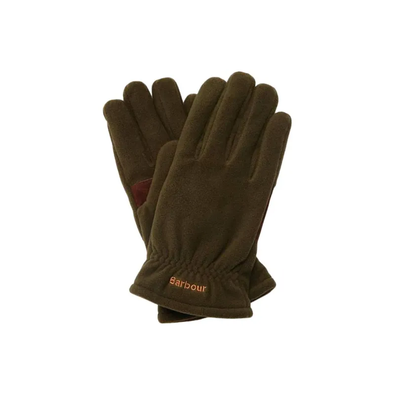 BARBOUR Wool Polyester Gloves Men's Brown-0