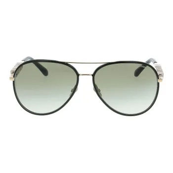 CHANEL Aviator Sunglasses Women's Black