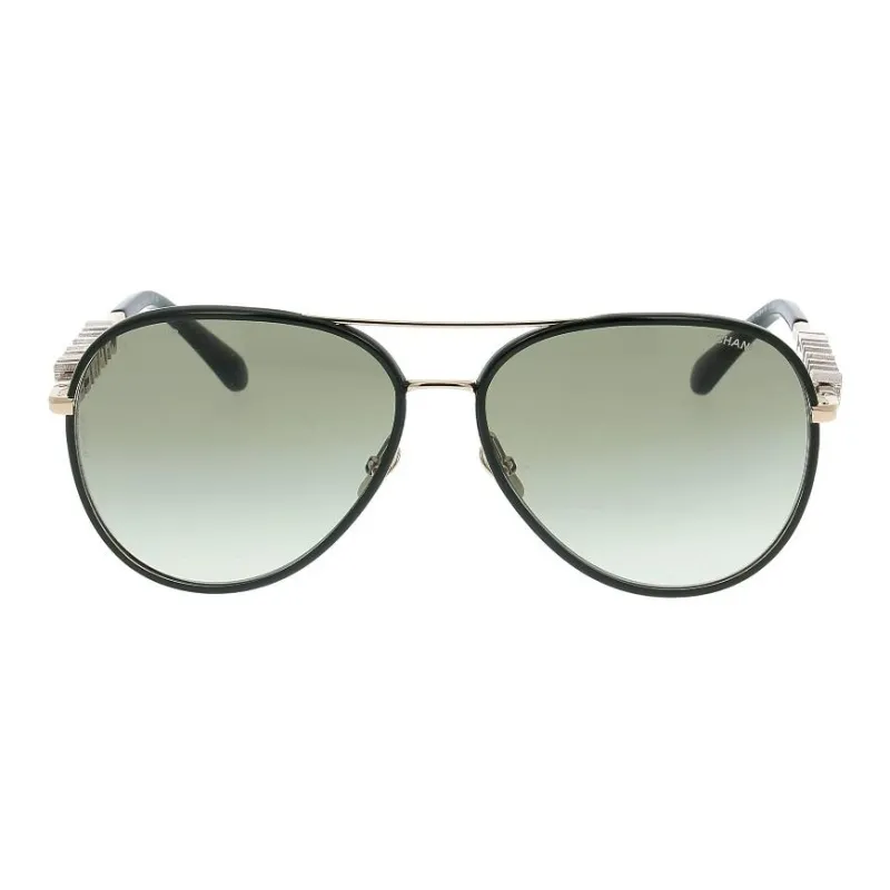 CHANEL Aviator Sunglasses Women's Black-0