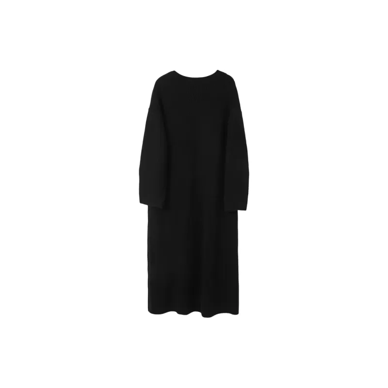 3COLOUR Long Sleeved Dress Women's Classic Black-1