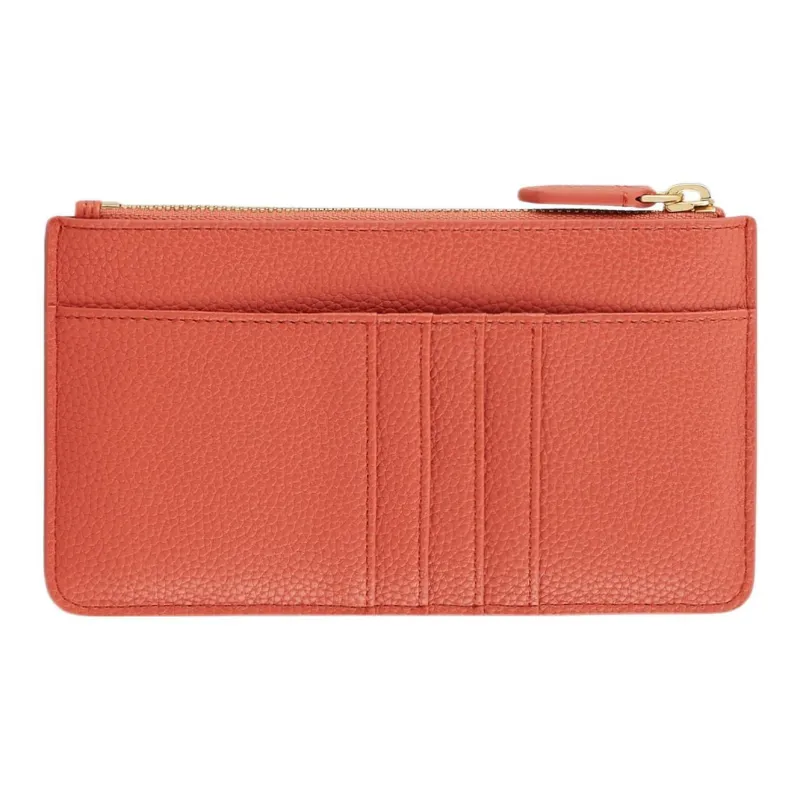 EMPORIO ARMANI Coated Canvas Clutch Wallet Women's Brick Red-3