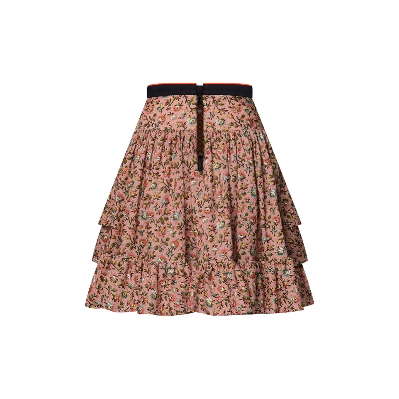 LOUIS VUITTON Winter Bloom Ruffled Mini Skirt-1