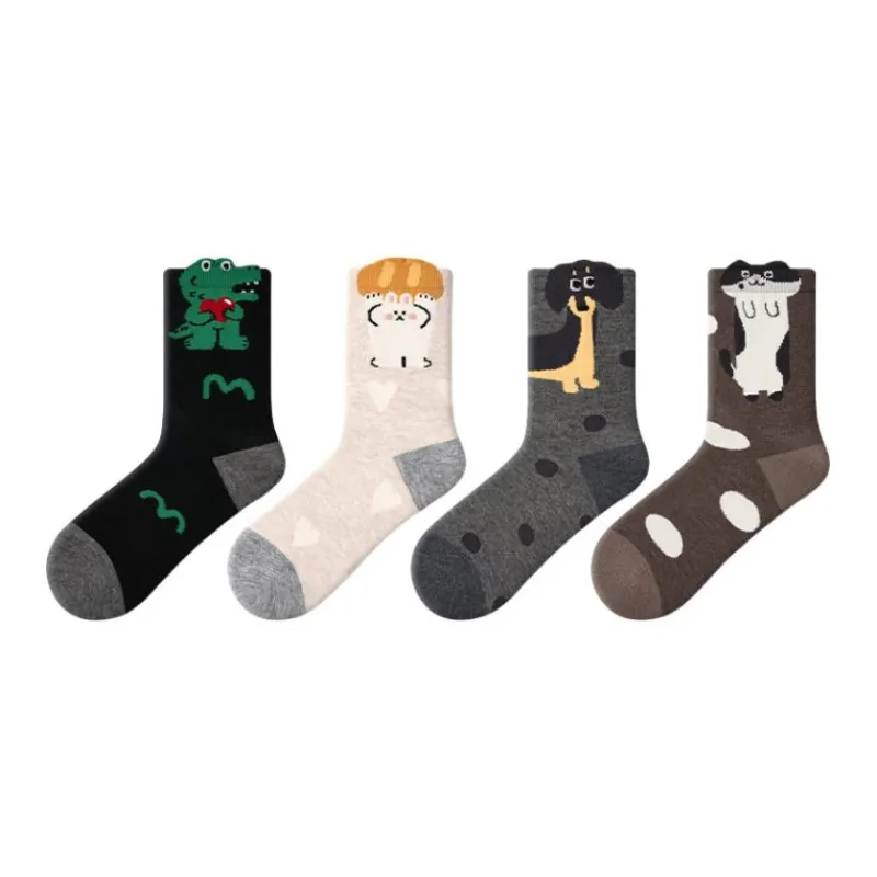 Primeet Mid Calf Socks Women's 4 Pack-0