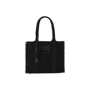 Kurt Geiger London Artificial Wool Shoulder Bag Crossbody Bag Handbag Large Size Women's Black