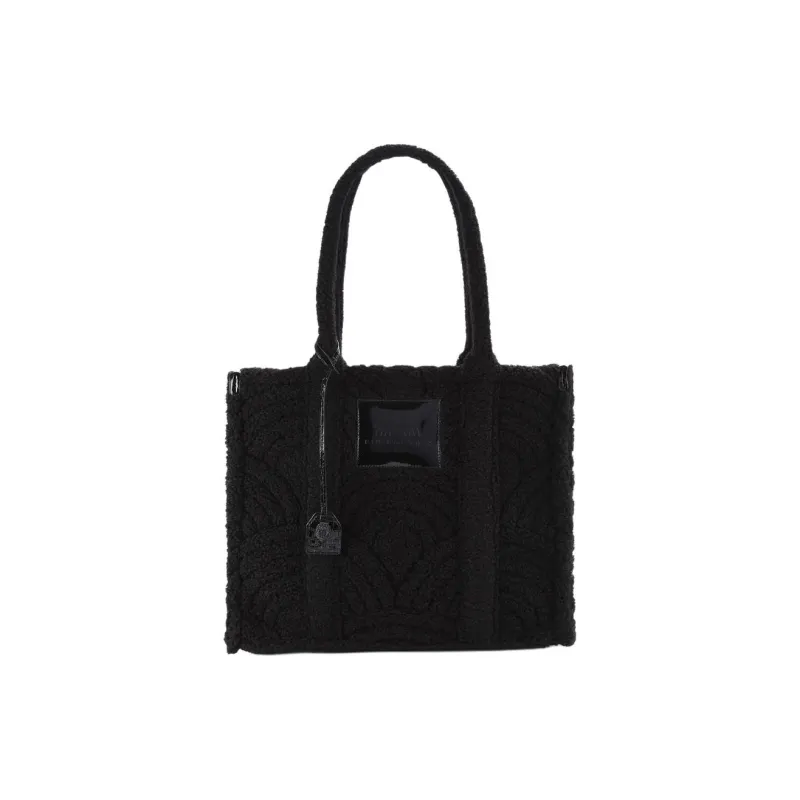 Kurt Geiger London Artificial Wool Shoulder Bag Crossbody Bag Handbag Large Size Women's Black-0