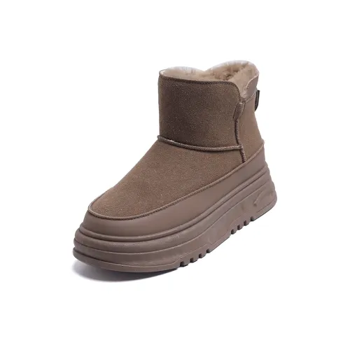 M.M Party Warm Wear Resistant Slip Resistant Short Snow Boots Women's