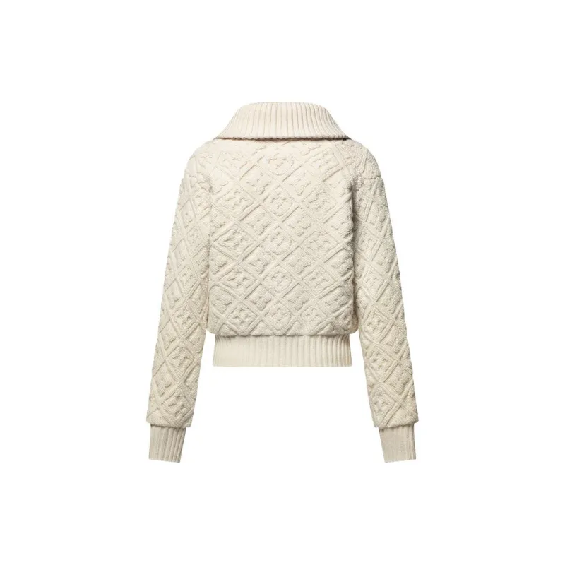 LOUIS VUITTON Shearling Effect Monogram Jacket-1