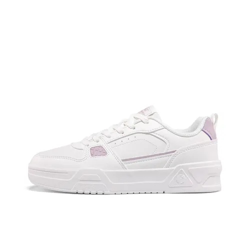 361° Anti-Slip Wear-Resistant Low-Top Skateboard Shoes Women's White Purple