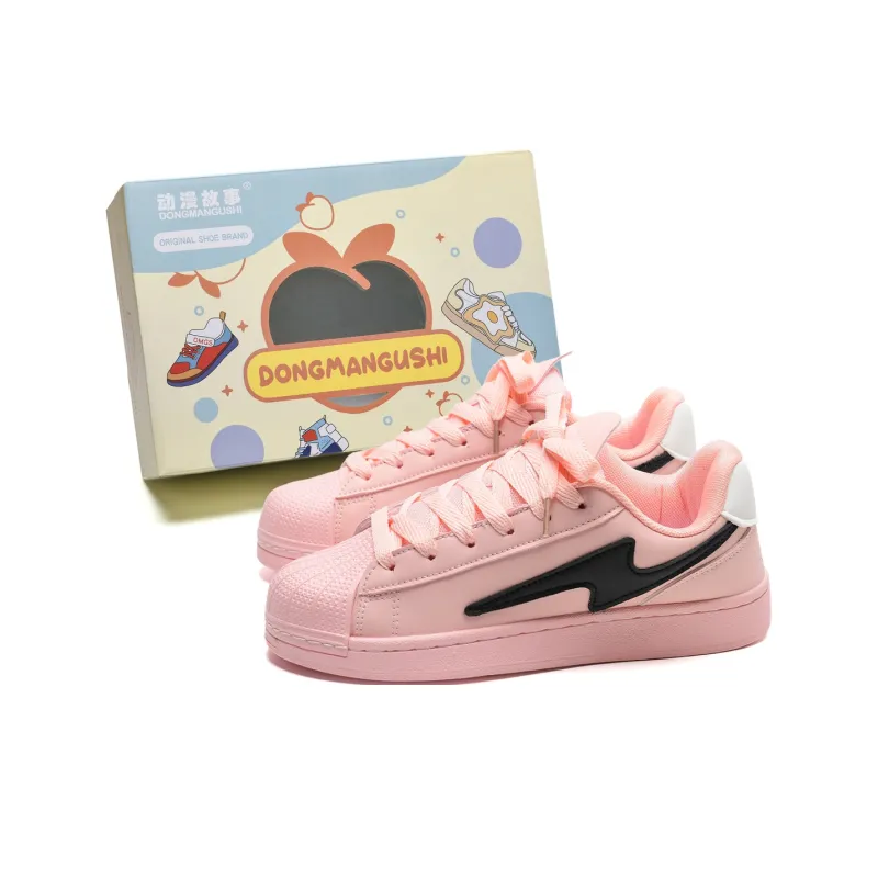 Anime Story Slip Resistant Cushioning Abrasion Resistant Lightweight Breathable Low Top Skateboard Shoes Unisex-6