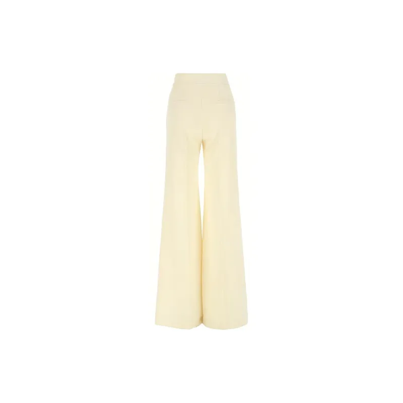 Chloé High-Waisted Flared Trousers-1