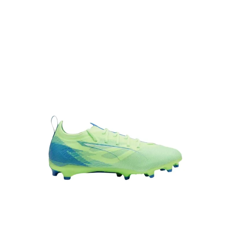 PUMA Ultra 5 Pro Anti Slip Wear Resistant Low Top Kids' Soccer Shoes Green Blue Kids'-1