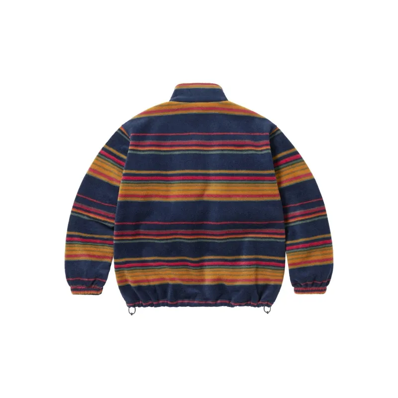 Supreme Stripe Zip Up Fleece Jacket-1