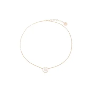 MIU MIU Logo-Detailed Round Necklace