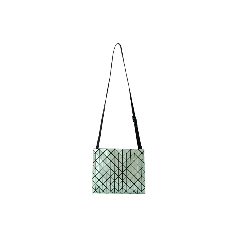 ISSEY MIYAKE Row Metallic Polyvinyl Chloride Shoulder Bag Unisex Light Green-1
