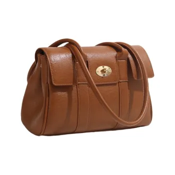 HACIN Synthetic Leather Handbags Shoulder Bags Regular Women's Brown