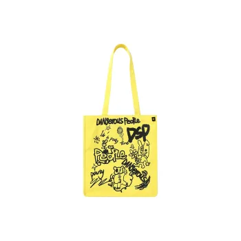 DANGEROUSPEOPLE Fabric Handbag, Shoulder Bag Regular Unisex Yellow/Green