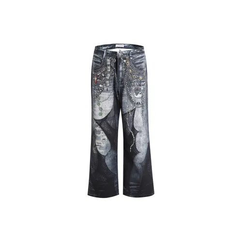 DND4DES Jeans Unisex Blue