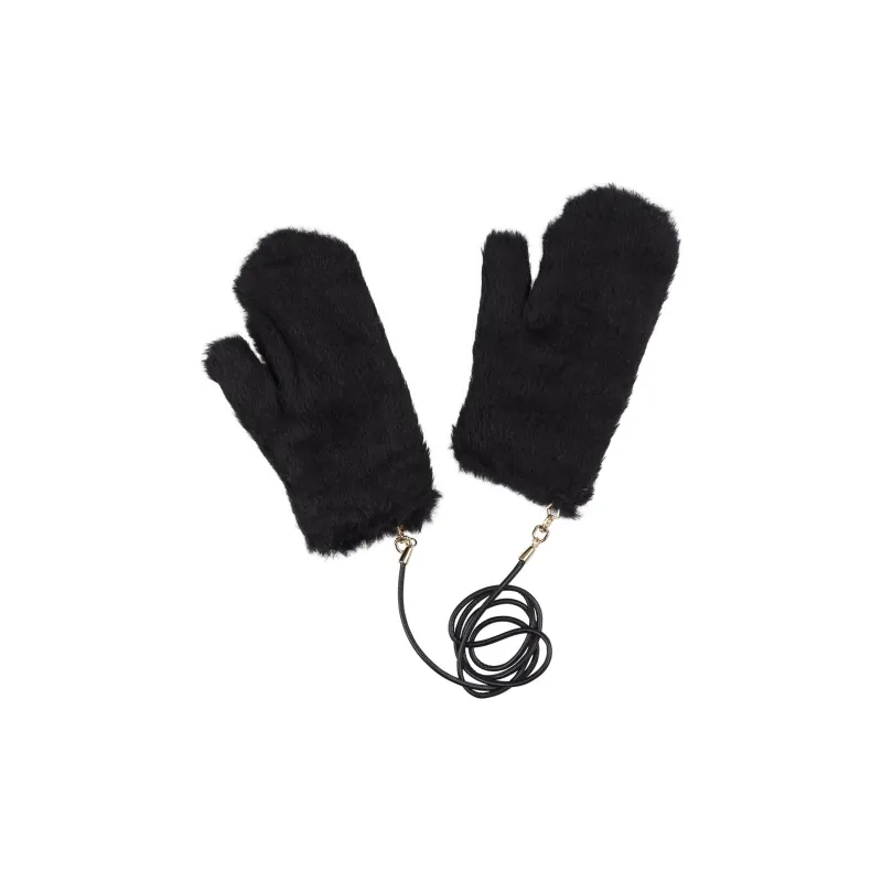 MaxMara Ombrato Teddy Mittens-0