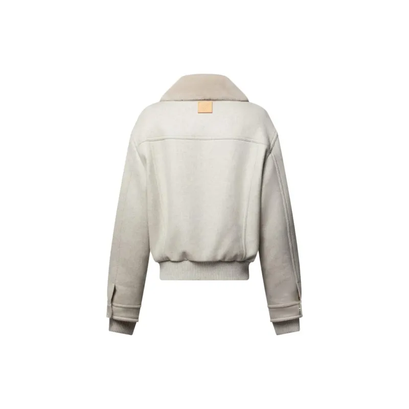 LOUIS VUITTON Wool Blouson With Shearling Collar-2