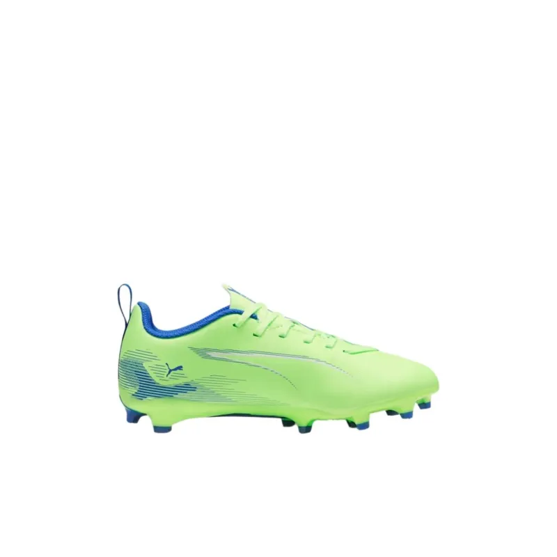 PUMA Anti Slip Wear Resistant Low Top Kids' Soccer Shoes Green Blue Kids'-1