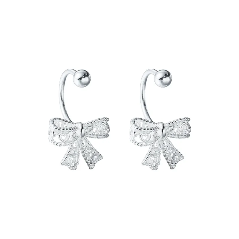 EAR PARTNER 925 Sterling Silver Stud Earrings Women's-0