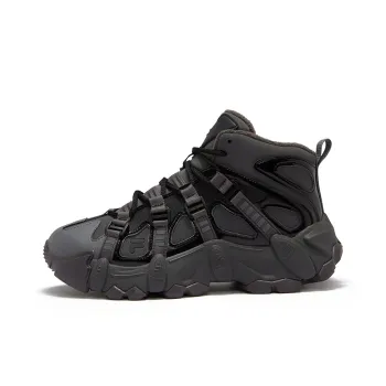 FILA FUSION EXOCET Wear-Resistant High-Top Casual Shoes Women's Black Gray