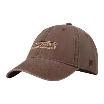 FILA FUSION Cotton Baseball Caps Unisex Cocoa Brown