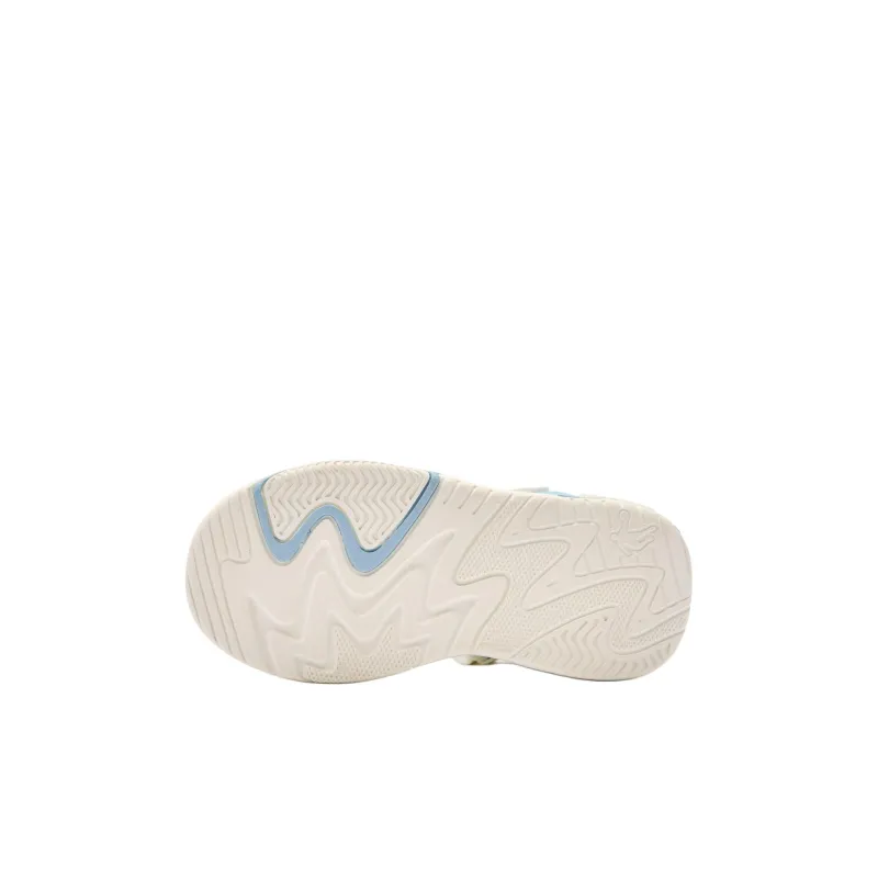 QIAODAN Anti Slip Wear Resistant High Top Kids' Skateboarding Shoes Ivory Moonlit Blue Children Aged 3 7 Years Old-4