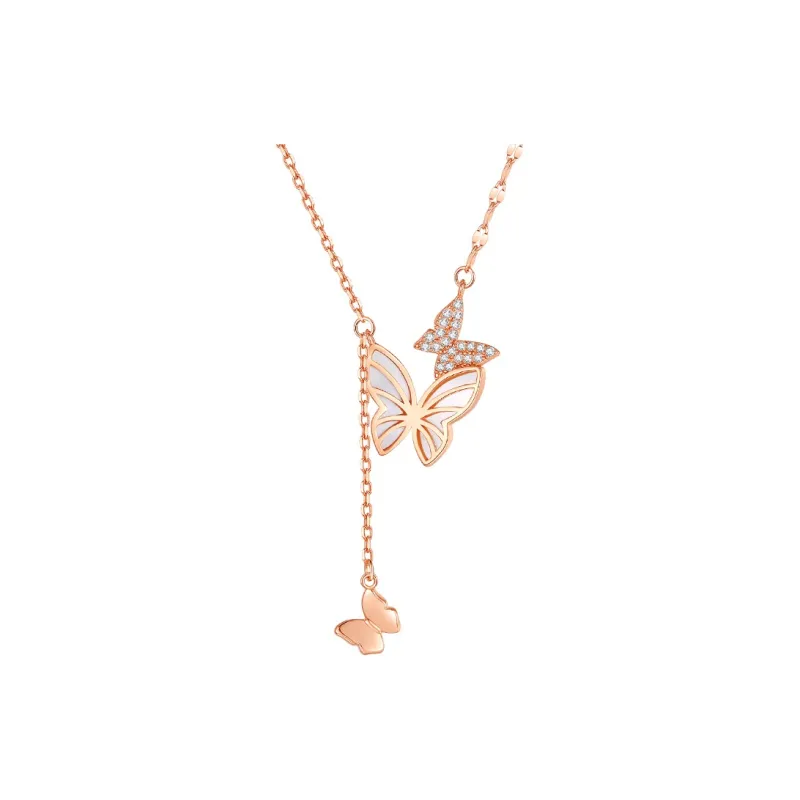 Ascending S925 Silver Necklaces Women's-0