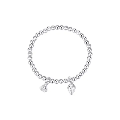 Old Fu Gold S999 Fine Silver Pure Silver Bracelets Women's