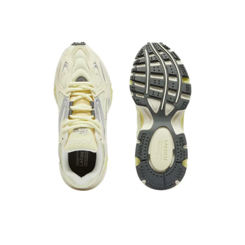 LACOSTE L003 2k24 Anti Slip Wear Resistant Low Top Casual Shoes Women's Beige-4