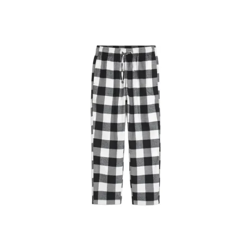 Hollister Pajama Detail Pants Men's Black Plaid