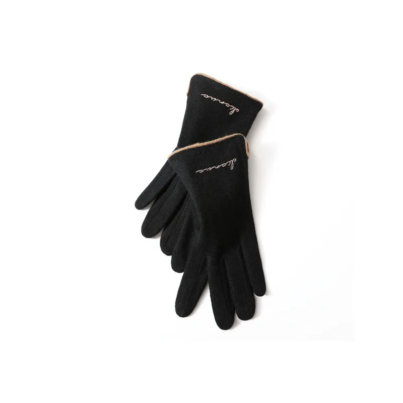 CARDANRO Wool Polyamide Knit Gloves Women's-3