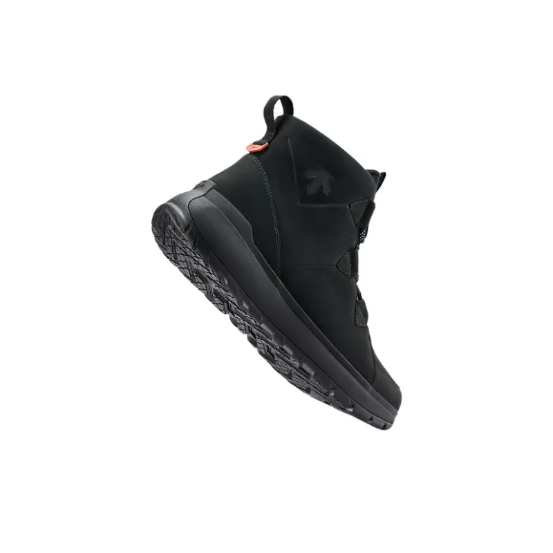 DESCENTE SKI STYLE Warm And Wear Resistant Short Snow Boots Men's Black-3