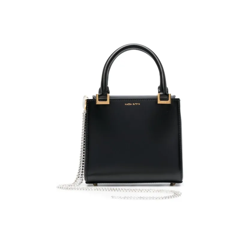 MAGDA BUTRYM Smooth Calf Leather Handbag Trumpets Women's Black-0