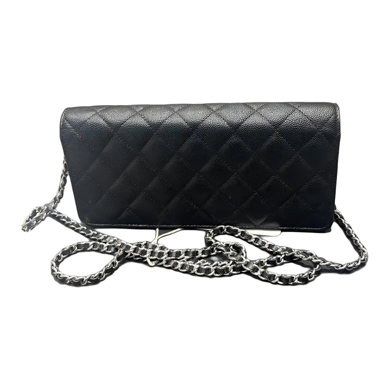 CHANEL WOC Caviar Cow Leather Crossbody Bags Women's Black-1