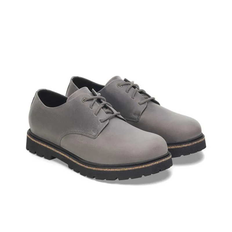 Birkenstock Highwood Lace Slip Resistant Cushioning Abrasion Resistant Low Top Casual Shoes Unisex Gray Regular-3
