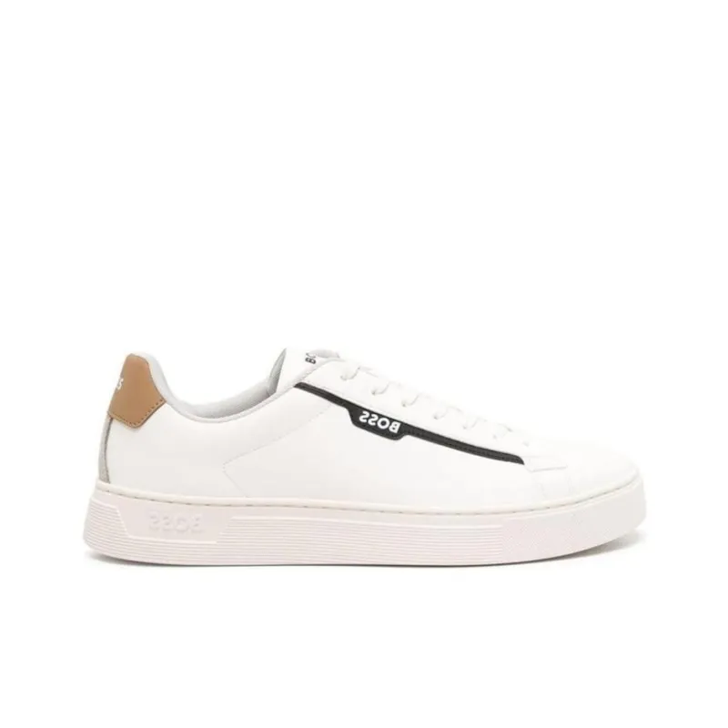 BOSS Rhys Tenn Lace-up Leather Sneakers-4