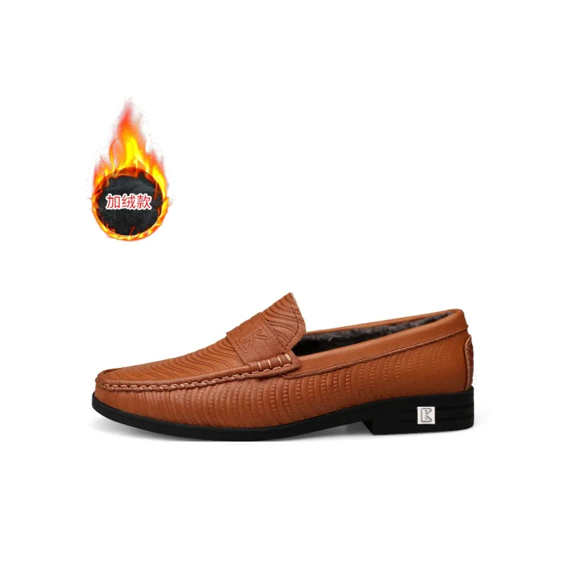 CKVUSAMG Loafers Unisex Red Brown/Khaki-13