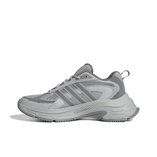 Adidas Breathable Coverage Low Top Running Shoes Unisex Gray