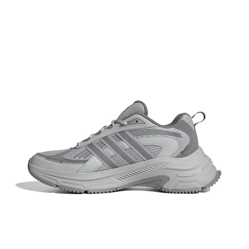 Adidas Breathable Coverage Low Top Running Shoes Unisex Gray-0