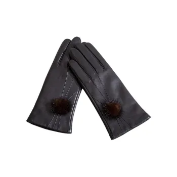 Yamaichi Maru Top Grain Sheepskin Gloves Women's Black