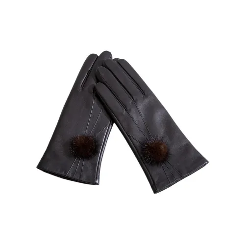 Yamaichi Maru Top Grain Sheepskin Gloves Women's Black