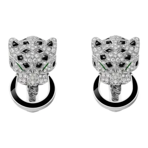 CARTIER White Gold Cufflinks Unisex Silver