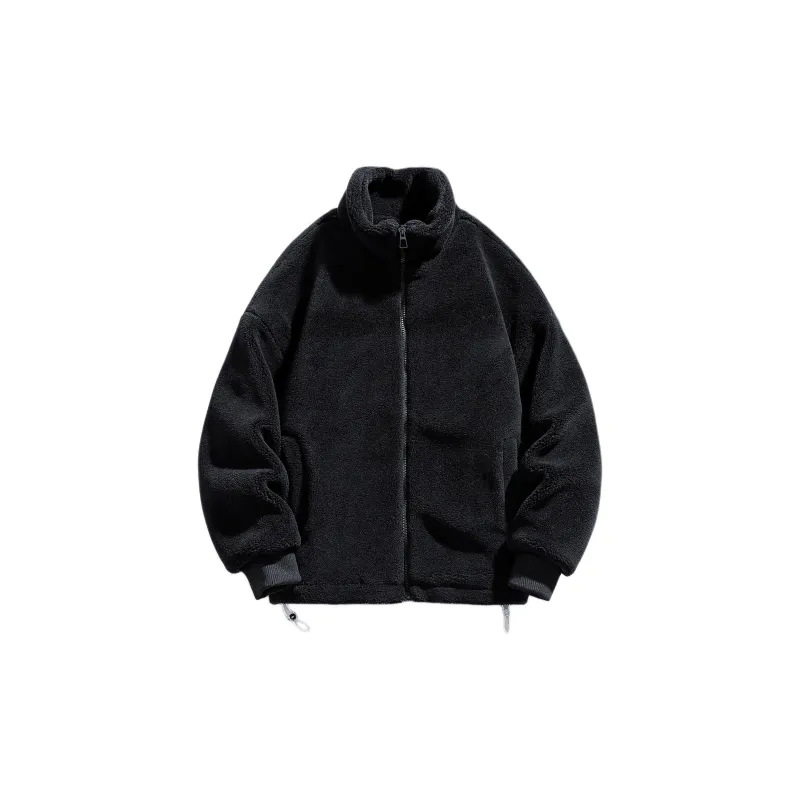 FONDLOOK Velvet feel Coat Unisex Premium Gray-0
