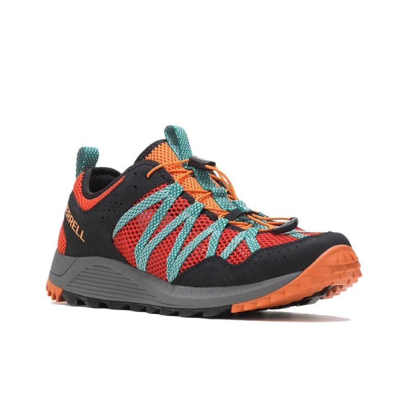 MERRELL Wildwood Aerosport Anti-Slip Wear-Resistant Low-Top Outdoor Shoes Men's Red Black-2