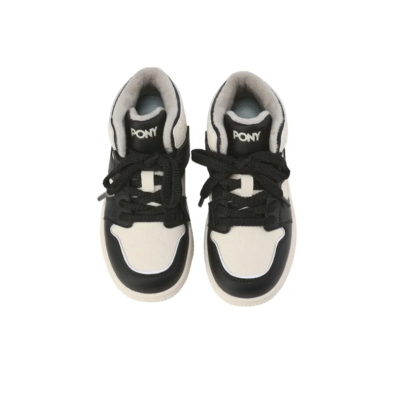 PONY Warm Kids Lifestyle Shoes Black Beige Kids'-2